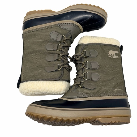Sorel 1964 Pac Nylon Waterproof Boots Men’s Size 7 Sage/Dark Moss Unisex Snow main image 7